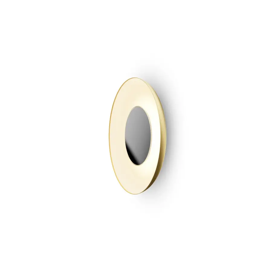Ramen 18" LED Wall Sconce in Gold with Matte White
