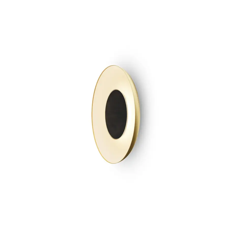 Ramen 18" LED Wall Sconce in Gold with Matte White
