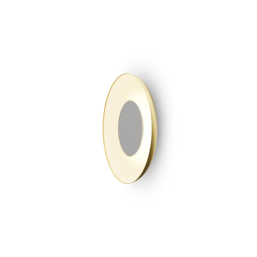 Ramen 18" LED Wall Sconce in Gold with Matte White