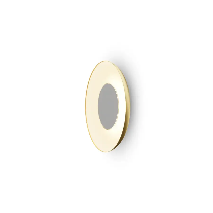Ramen 18" LED Wall Sconce in Gold with Matte White