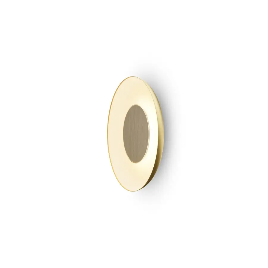 Ramen 18" LED Wall Sconce in Gold with Matte White