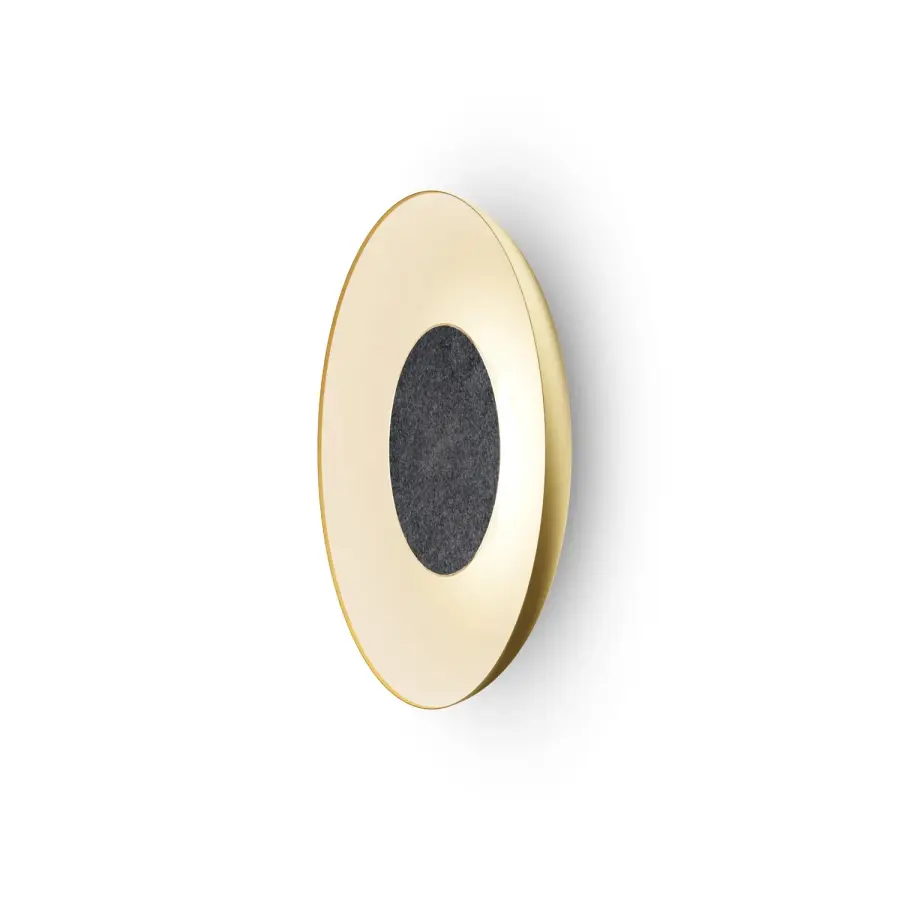 Ramen 24" LED Wall Sconce in Gold with Matte White