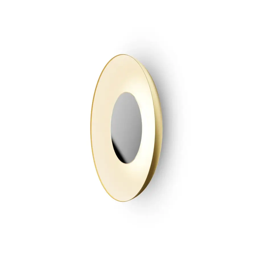 Ramen 24" LED Wall Sconce in Gold with Matte White