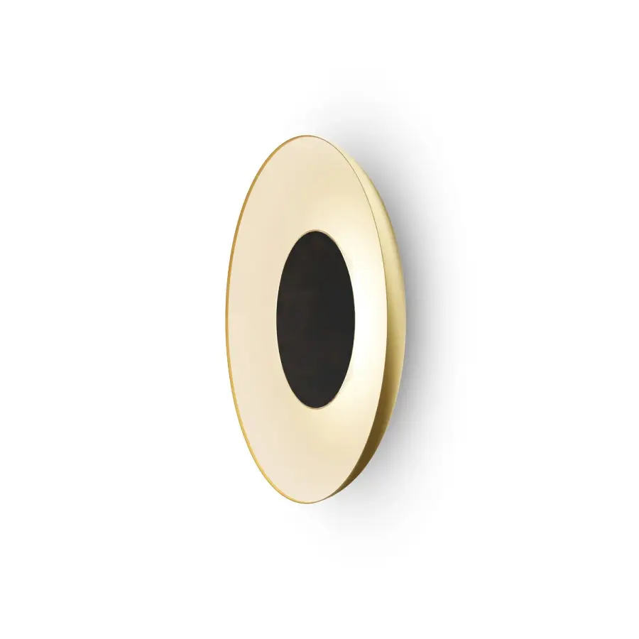Ramen 24" LED Wall Sconce in Gold with Matte White
