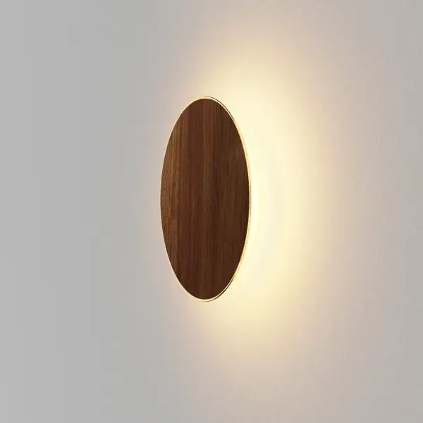 Ramen 12" LED Wall Sconce in Oiled Walnut