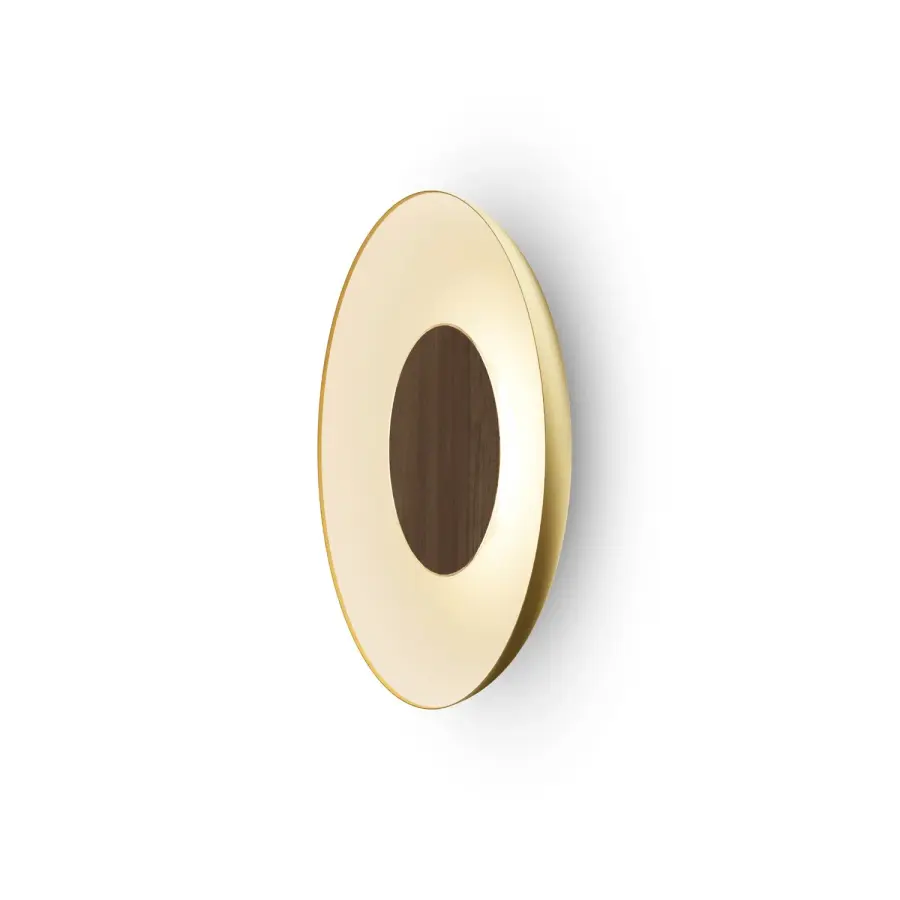 Ramen 24" LED Wall Sconce in Gold with Matte White