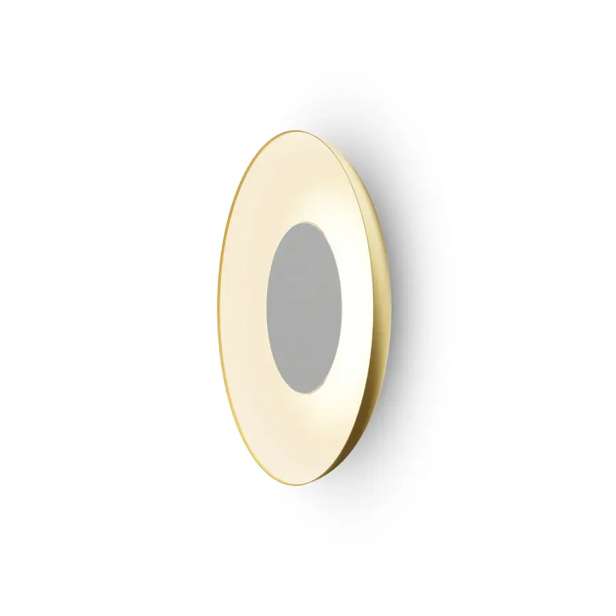 Ramen 24" LED Wall Sconce in Gold with Matte White
