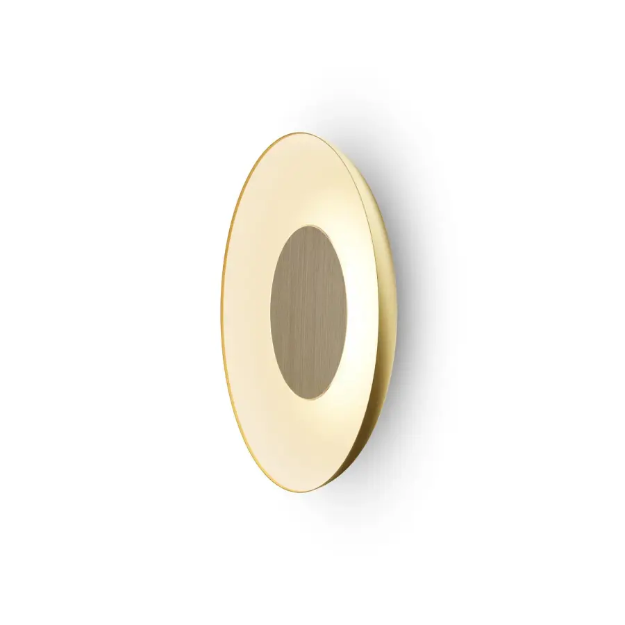 Ramen 24" LED Wall Sconce in Gold with Matte White