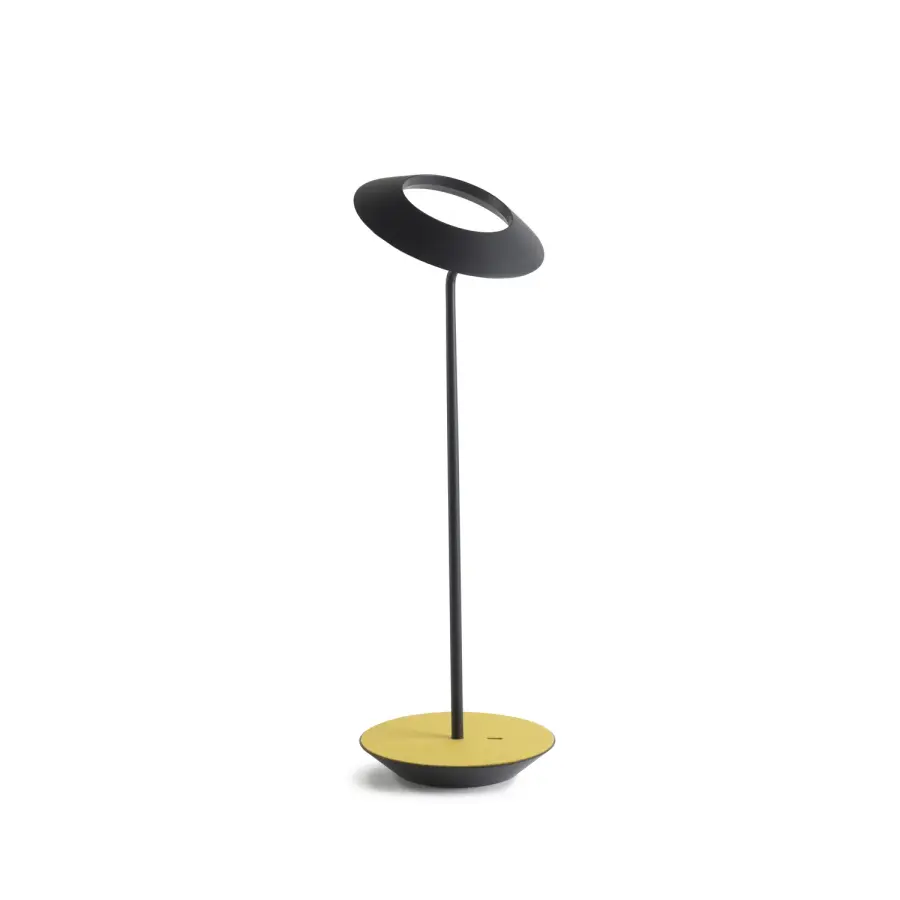 Royyo LED Desk Lamp in Matte Black with Honeydew Felt