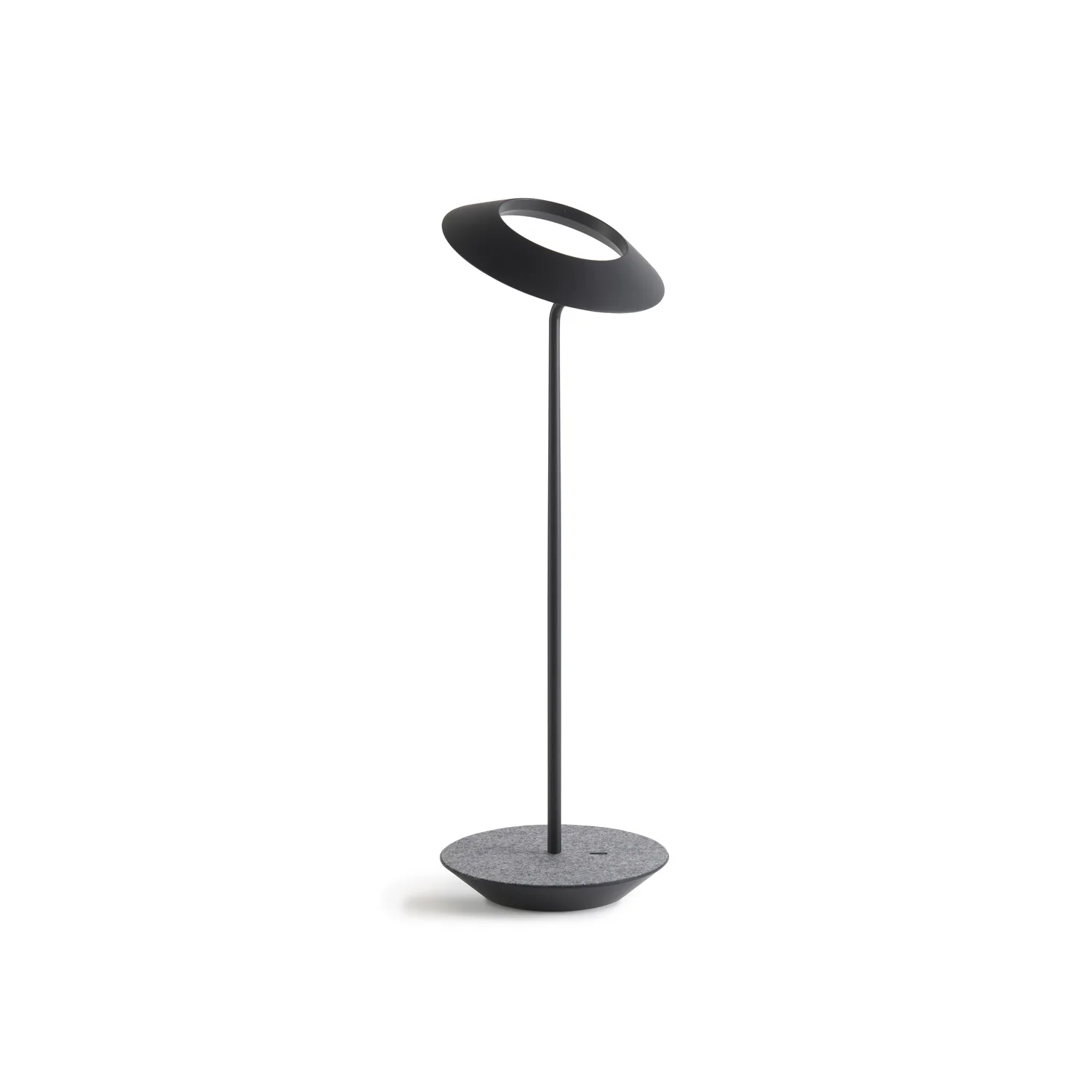 Royyo LED Desk Lamp in Matte Black with Oxford Felt