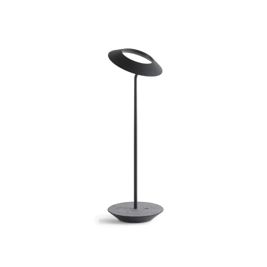 Royyo LED Desk Lamp in Matte Black with Oxford Felt