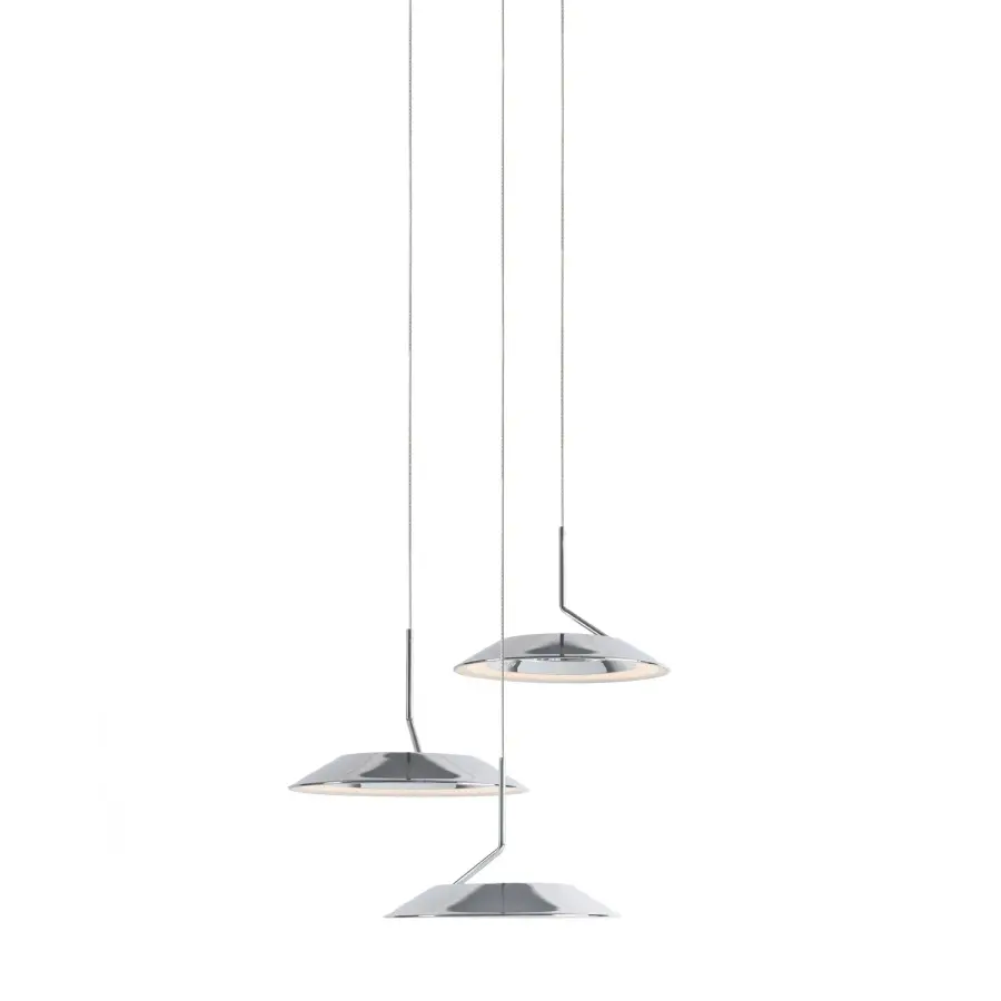 Royyo LED Pendant in Chrome