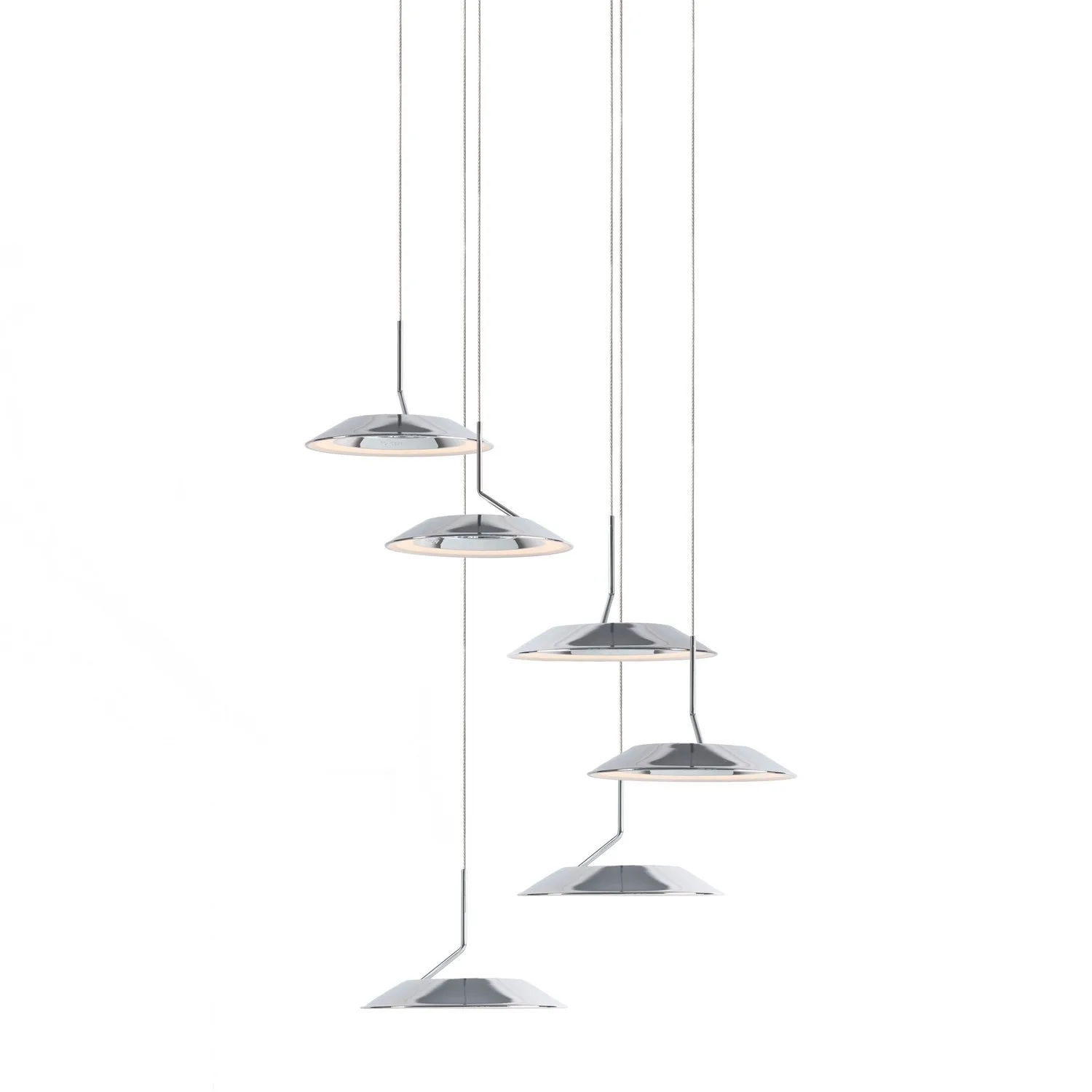 Royyo LED Pendant in Chrome