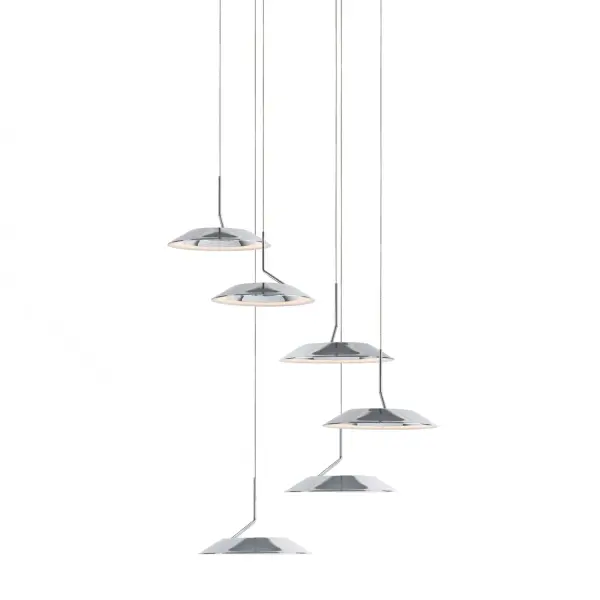 Royyo LED Pendant in Chrome