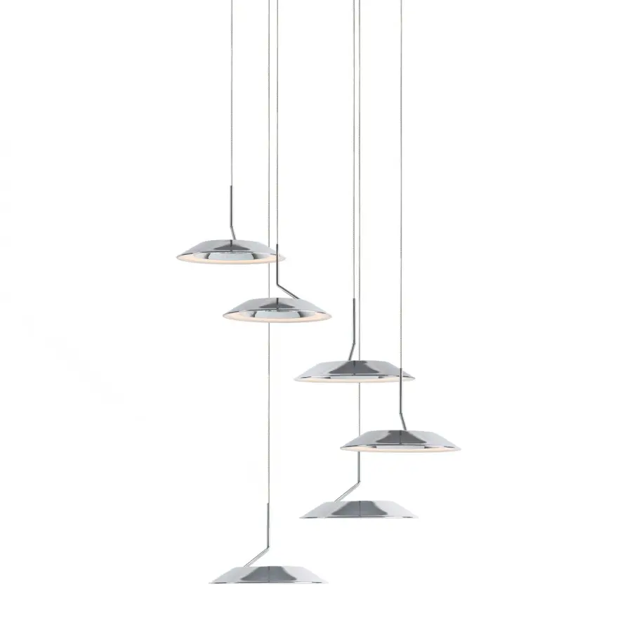 Royyo LED Pendant in Chrome