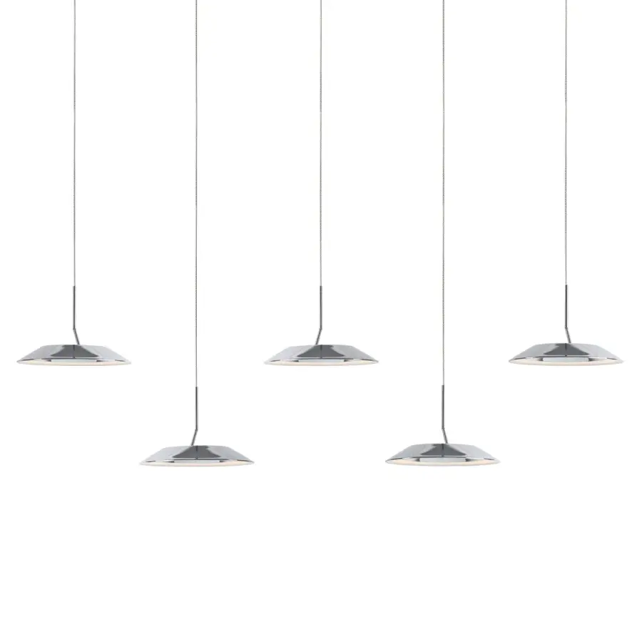 Royyo LED Pendant in Chrome