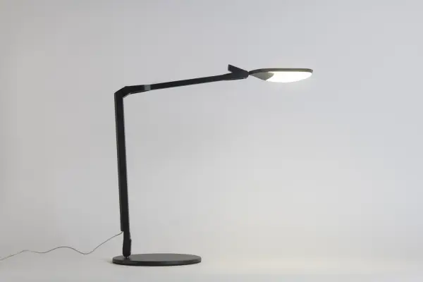 The Splitty family of task lights was inspired by the fluidity and formlessness of water droplets. The award-winning Splitty Reach offers incredible flexibility and reach due to its double arm and special joint mechanism. A USB port is located in the lower body for convenient charging options. The lamp?s diffused LED light source allows it to perform as both a radiant ambient light and functional task light. Collection: Splitty Designer: Kenneth Ng, Edmund Ng Finish: Matte Black Width: 7.50" Height: 14.50" Length: 17.10" Weight: 3.70 lb Maximum Wattage: 7.00 W Bulb Type: LED Bulb Base: Integrated Light Source: LED Light Output: 500.00 lm Color Temperature: 3500 K CRI: 90 Voltage: 120.00 V Material: Aluminum, plastic Country of Origin: Taiwan Safety Listing: UL/cUL LED Manufacturer Warranty: 5 years Spec Sheet