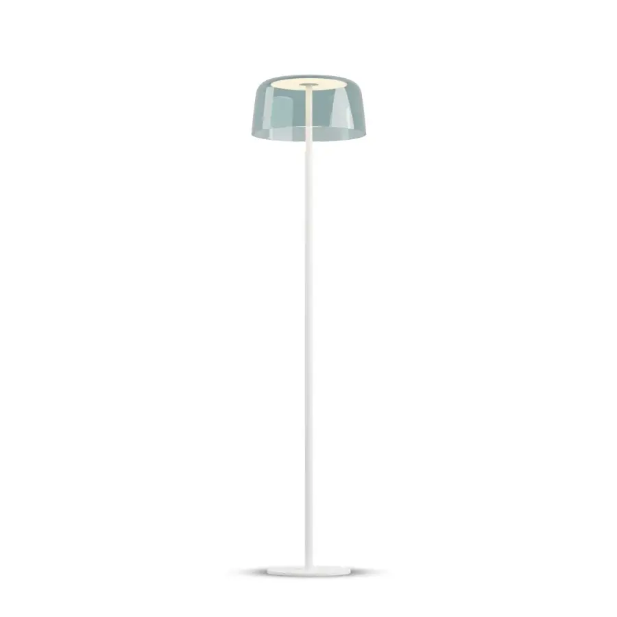 Yurei LED Floor Lamp in Matte White