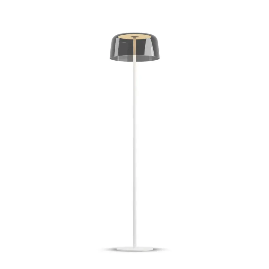 Yurei LED Floor Lamp in Matte White