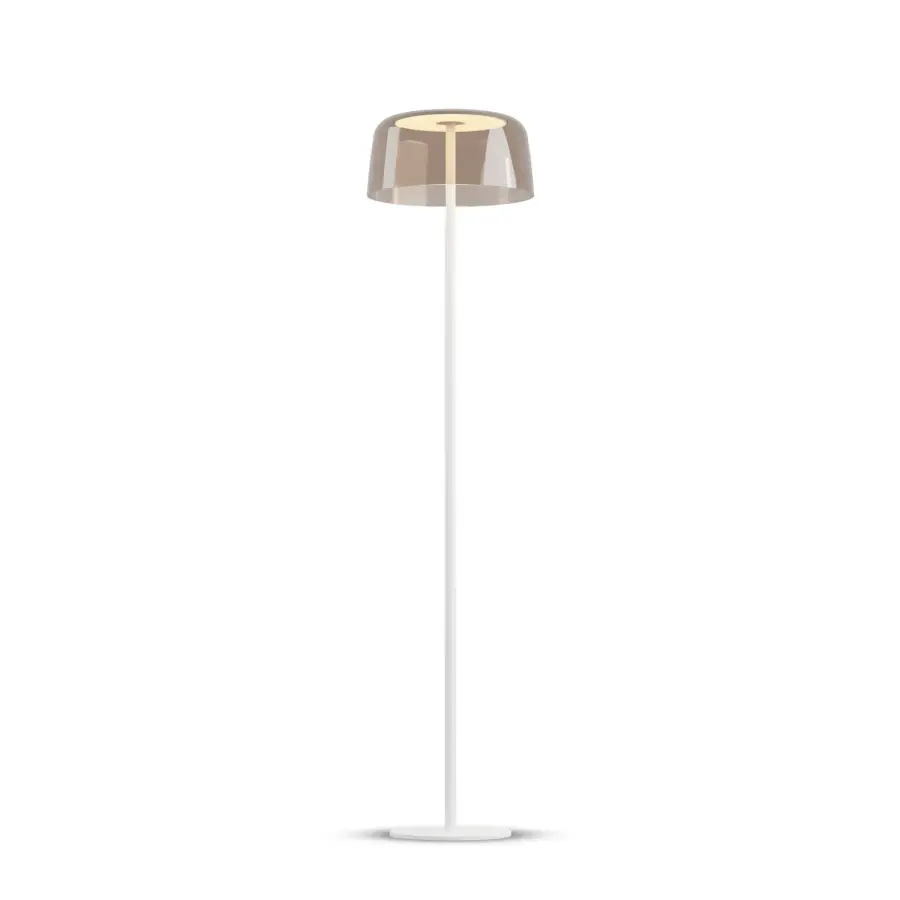 Yurei LED Floor Lamp in Matte White