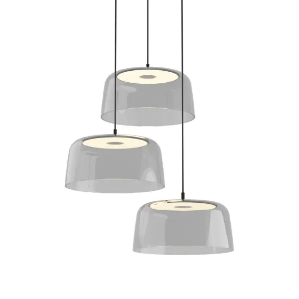 The Yurei LED Pendant brings an artistic, otherworldly aesthetic to contemporary spaces. Its translucent shades create a soft, diffused glow while the integrated LED provides efficient, high-quality illumination at 2280 lumens with excellent color rendering.