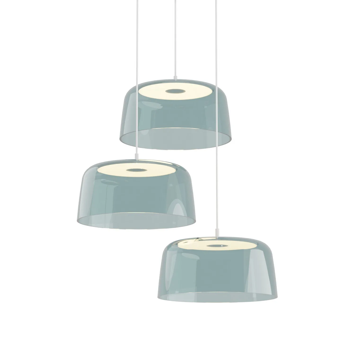 Yurei LED Pendant in Matte White
