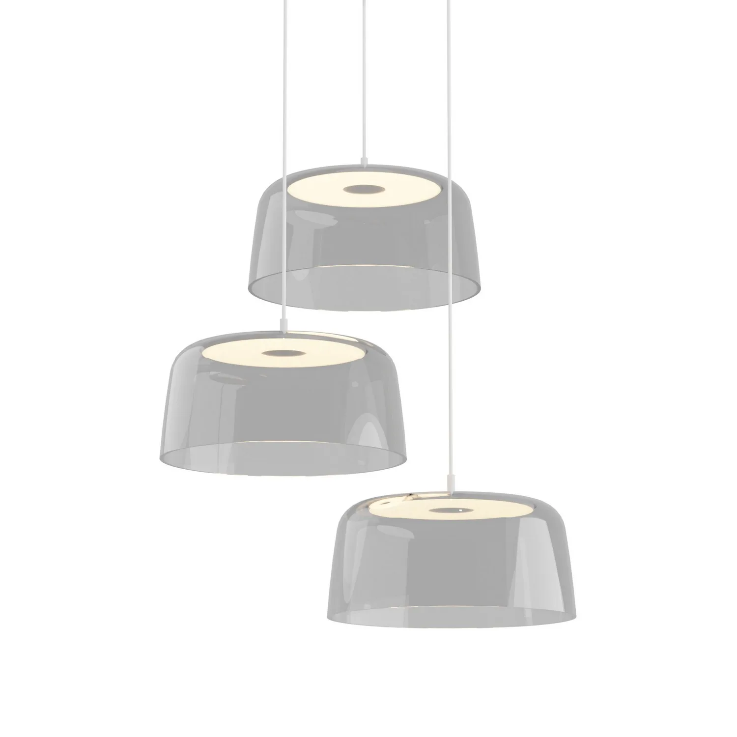 Yurei LED Pendant in Matte White