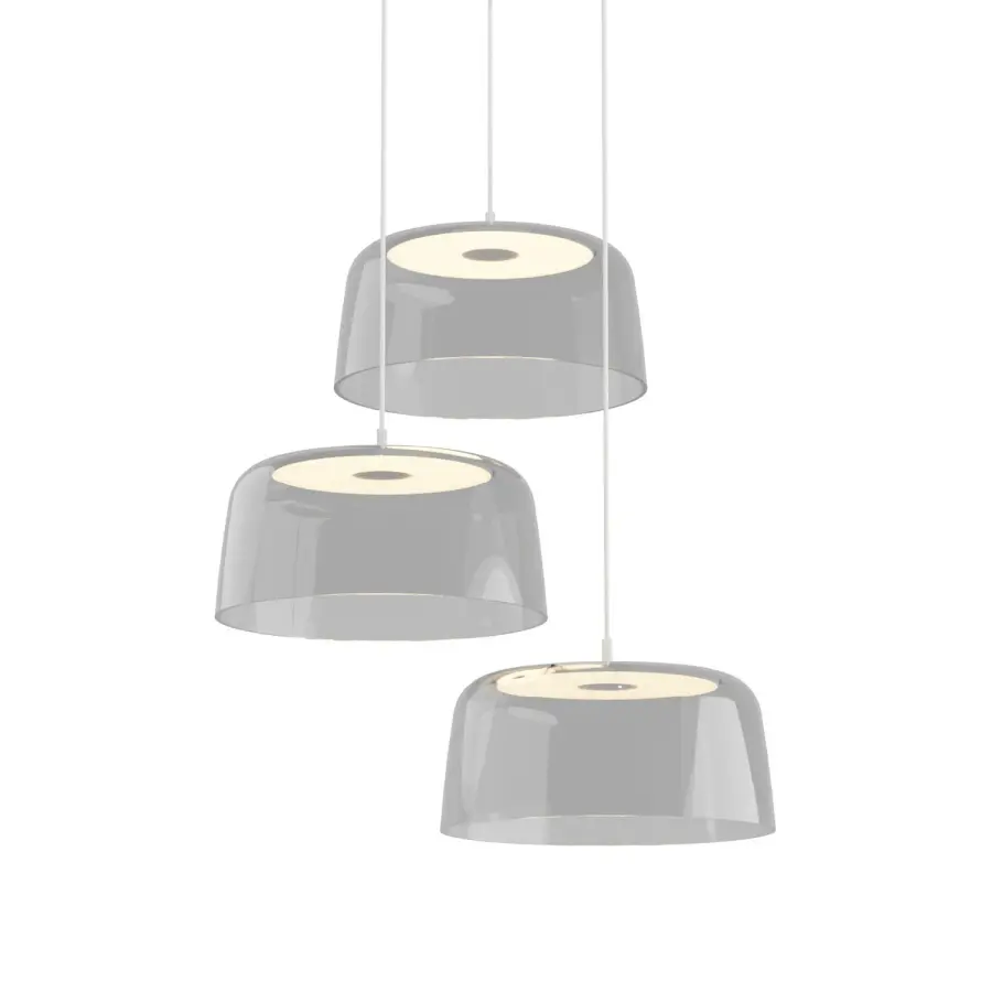 Yurei LED Pendant in Matte White