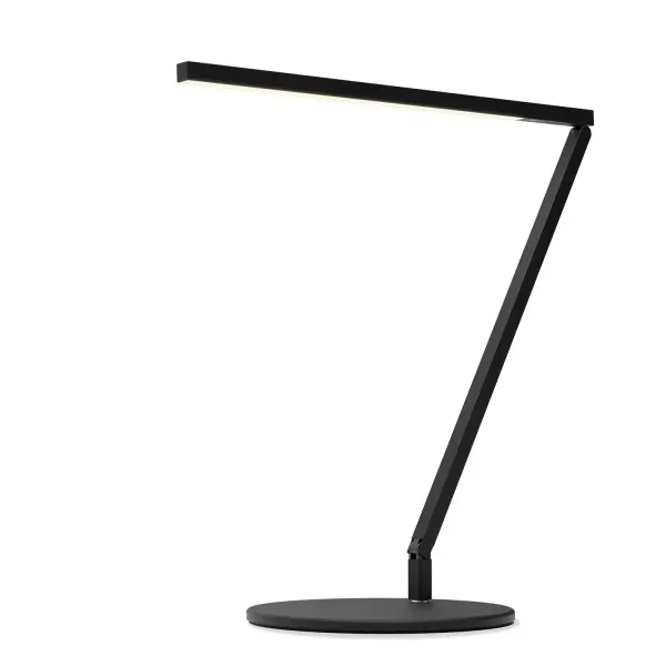 The Z-Bar Pro versions are the ultimate in lighting versatility and energy efficiency. It features tunable light color temperature, an occupancy sensor, and a USB-C charging port to charge your devices. The super-adjustable LED head can be positioned in any direction thanks to its ability to spin in its socket, sweep side to side and rotate around the end of the arm. With the touchstrip located near the LED head, you can easily adjust the brightness to your desired level. Whether you prefer to dim gradually or jump directly to your desired level, the touchstrip makes it easy. The Z-Bar Pro versions are the perfect lighting solution for any professional or personal use. Collection: Z-Bar Gen 4 Designer: Peter Ng, Keneth Ng, Edmund Ng Finish: Matte Black Width: 7.50" Height: 16.75" Length: 17.60" Weight: 3.20 lb Maximum Wattage: 10.10 W Bulb Type: LED Bulb Base: Integrated Light Source: LED Light Output: 893.00 lm Color Temperature: 2700 K CRI: 90 Voltage: 120.00 V Material: Aluminum, plastic Country of Origin: Taiwan Safety Listing: UL/cUL LED Manufacturer Warranty: 5 years Spec Sheet