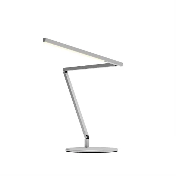 The Z-Bar Pro versions are the ultimate in lighting versatility and energy efficiency. It features tunable light color temperature, an occupancy sensor, and a USB-C charging port to charge your devices. The super-adjustable LED head can be positioned in any direction thanks to its ability to spin in its socket, sweep side to side and rotate around the end of the arm. With the touchstrip located near the LED head, you can easily adjust the brightness to your desired level. Whether you prefer to dim gradually or jump directly to your desired level, the touchstrip makes it easy. The Z-Bar Pro versions are the perfect lighting solution for any professional or personal use. Collection: Z-Bar Gen 4 Designer: Peter Ng, Keneth Ng, Edmund Ng Finish: Silver Width: 7.50" Height: 12.50" Length: 25.90" Weight: 3.30 lb Maximum Wattage: 6.80 W Bulb Type: LED Bulb Base: Integrated Light Source: LED Light Output: 617.00 lm Color Temperature: 2700 K CRI: 90 Voltage: 120.00 V Material: Aluminum, plastic Country of Origin: Taiwan Safety Listing: UL/cUL LED Manufacturer Warranty: 5 years Spec Sheet