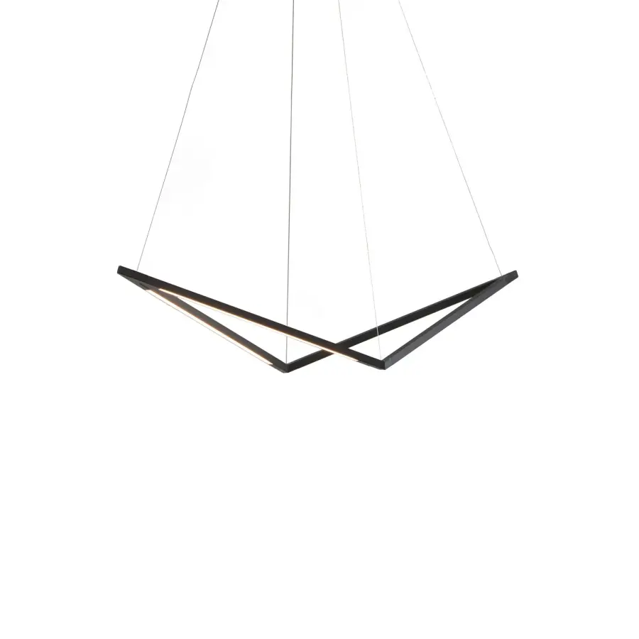 Z-Bar Pendant Bird LED Pendant in Matte Black