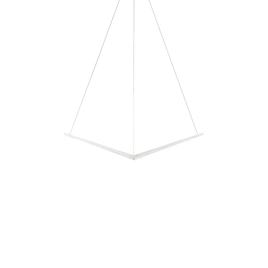 Z-Bar Pendant Bird LED Pendant in Matte White
