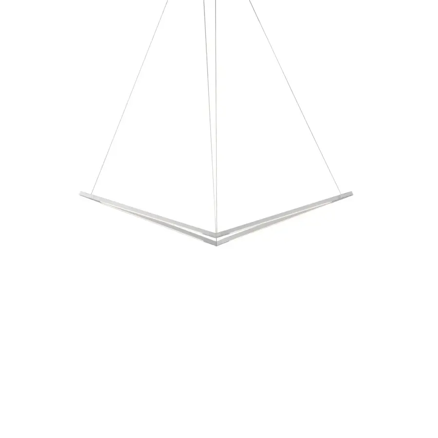 Z-Bar Pendant Bird LED Pendant in Silver