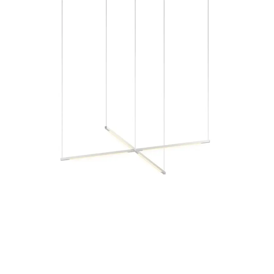 Z-Bar Pendant Cross LED Pendant in Silver