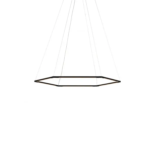 The Z-Bar Honeycomb pendant offers exceptional versatility with 6 independently rotatable LED light bars in a sleek geometric configuration. Its modular design and high-output LEDs make it ideal for task-focused spaces requiring directional lighting.