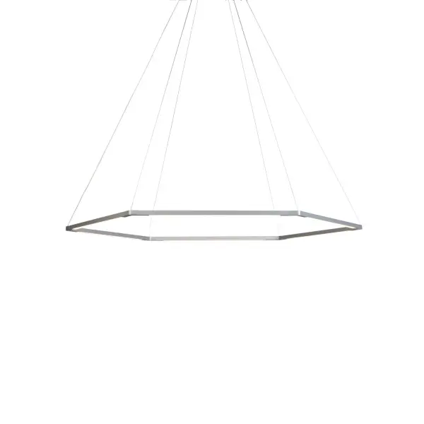 The Z-Bar Honeycomb pendant offers a sleek, contemporary lighting solution with 6 independently rotatable LED bars arranged in a geometric honeycomb pattern. Its modular design and high CRI make it ideal for task-oriented spaces.