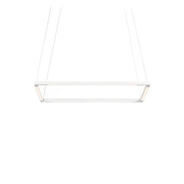 The Z-Bar Square Pendant delivers modern architectural lighting with four independently rotatable LED bars in a compact 18-inch square frame. Its modular design and clean matte white finish make it ideal for contemporary spaces requiring flexible task and ambient lighting.