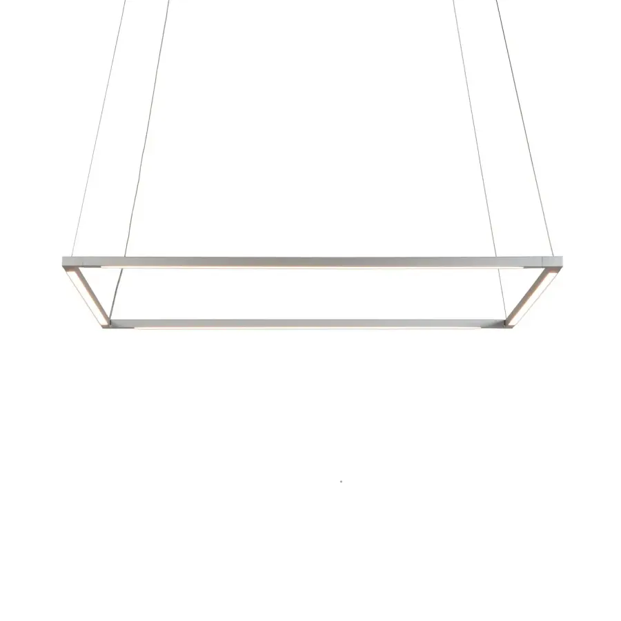 Z-Bar Pendant LED Square Pendant in Silver