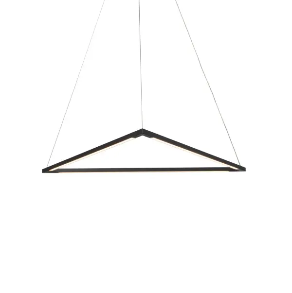 The Z-Bar Triangle Pendant delivers modern architectural lighting with three independently rotatable LED bars arranged in a geometric triangle. Its modular design and integrated LED technology make it ideal for contemporary spaces requiring flexible task and ambient lighting.