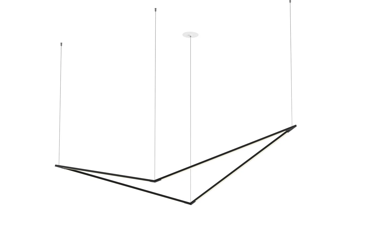Z-Bar Pendant Bird LED Linear Chandelier