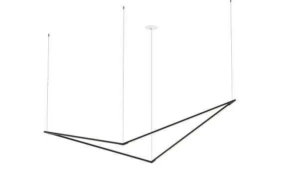 The Z-Bar Bird pendant offers a unique architectural approach to kitchen and dining lighting with four independently rotatable LED bars. Its modular design allows for customized light direction while the integrated LED technology delivers bright, energy-efficient illumination.