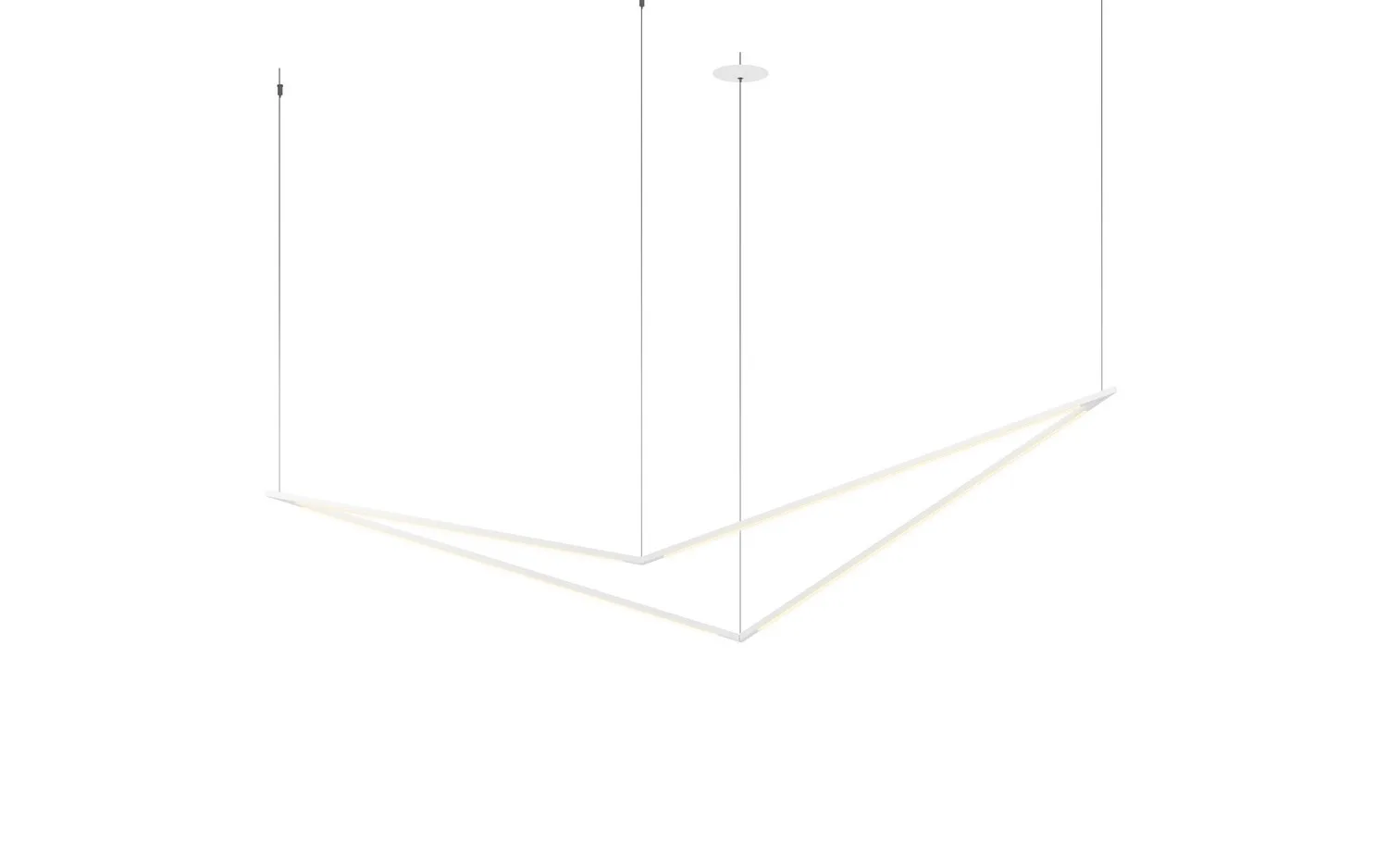 Z-Bar Pendant LED Pendant in Matte White