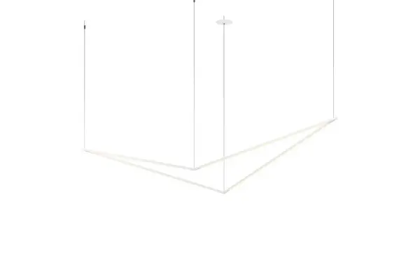 Z-Bar Pendant Bird LED Linear Pendant in Matte White