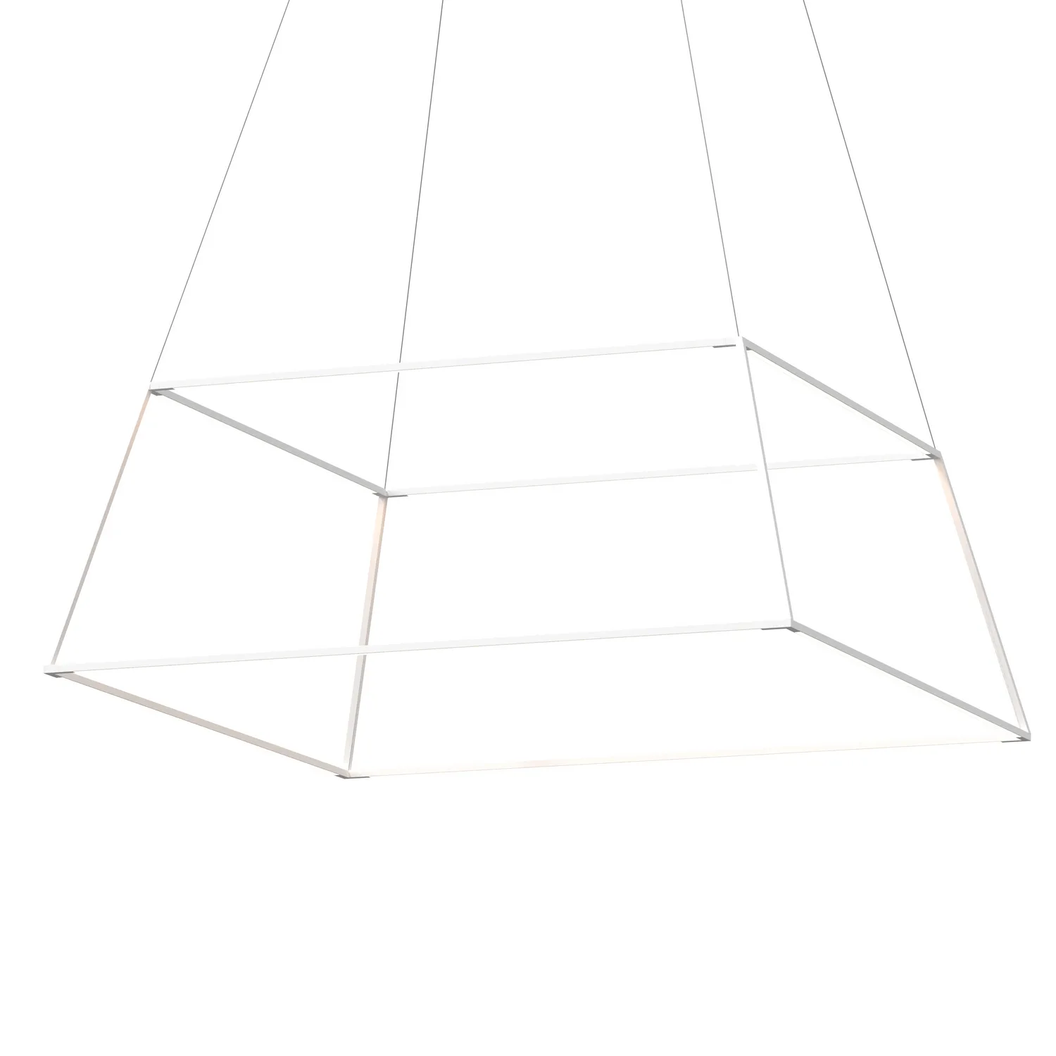Z-Bar LED Pendant in Matte White