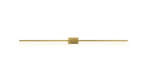 Z-Bar 48" LED Wall Sconce in Gold