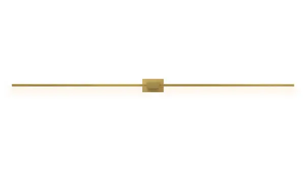 Z-Bar 60" LED Wall Sconce in Gold