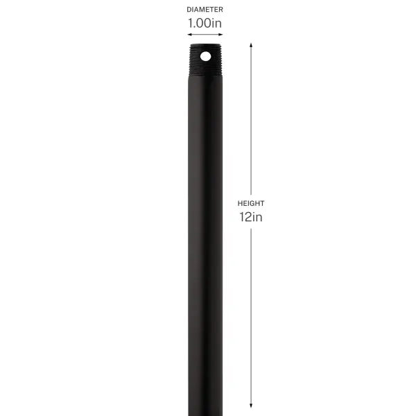 12" Downrod in Champagne Bronze - Image 12
