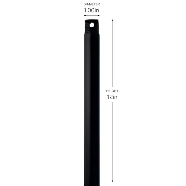 12" Downrod in Champagne Bronze - Image 4