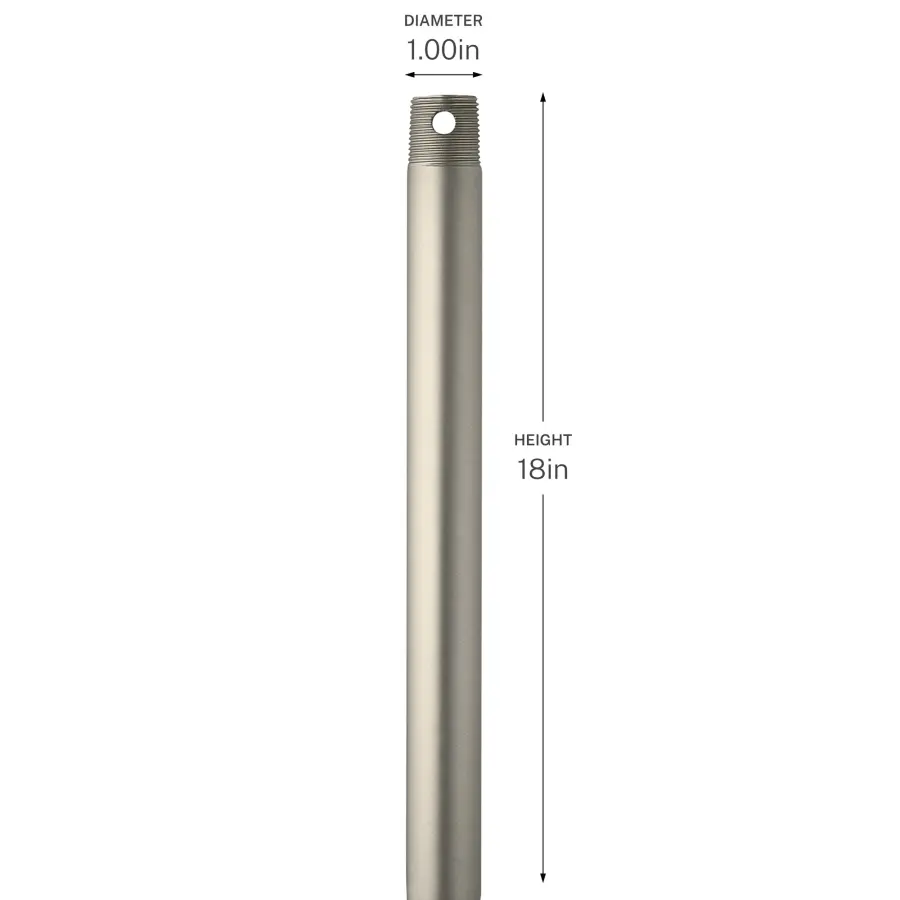 18-Inch Downrod in Brushed Nickel - Image 7