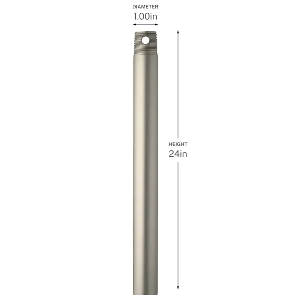 This champagne bronze downrod provides the perfect solution for ceiling fans or pendant lights in rooms with higher ceilings, offering both functional extension and elegant finish coordination. - alternate view